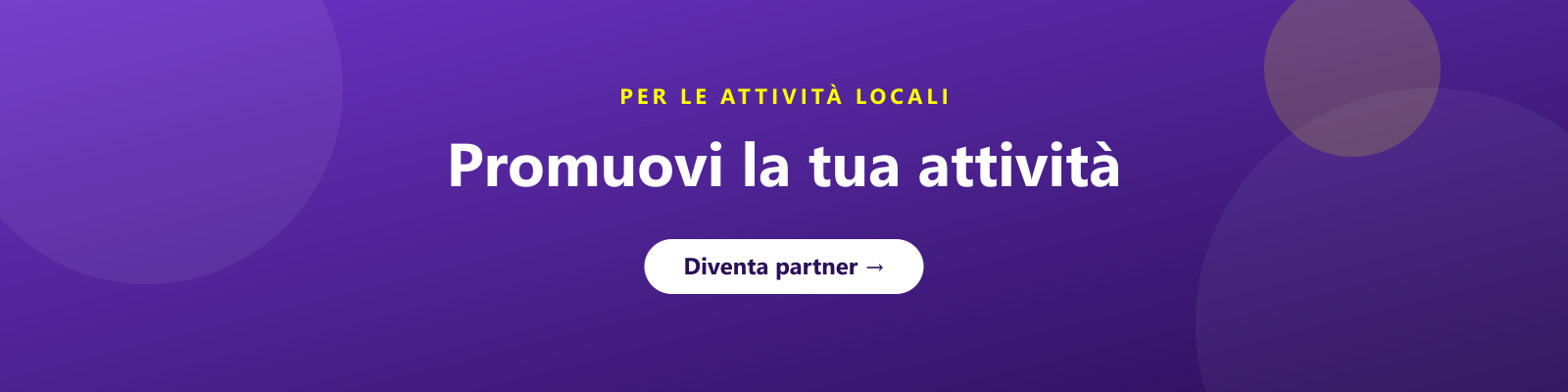 Promuovi la tua attività